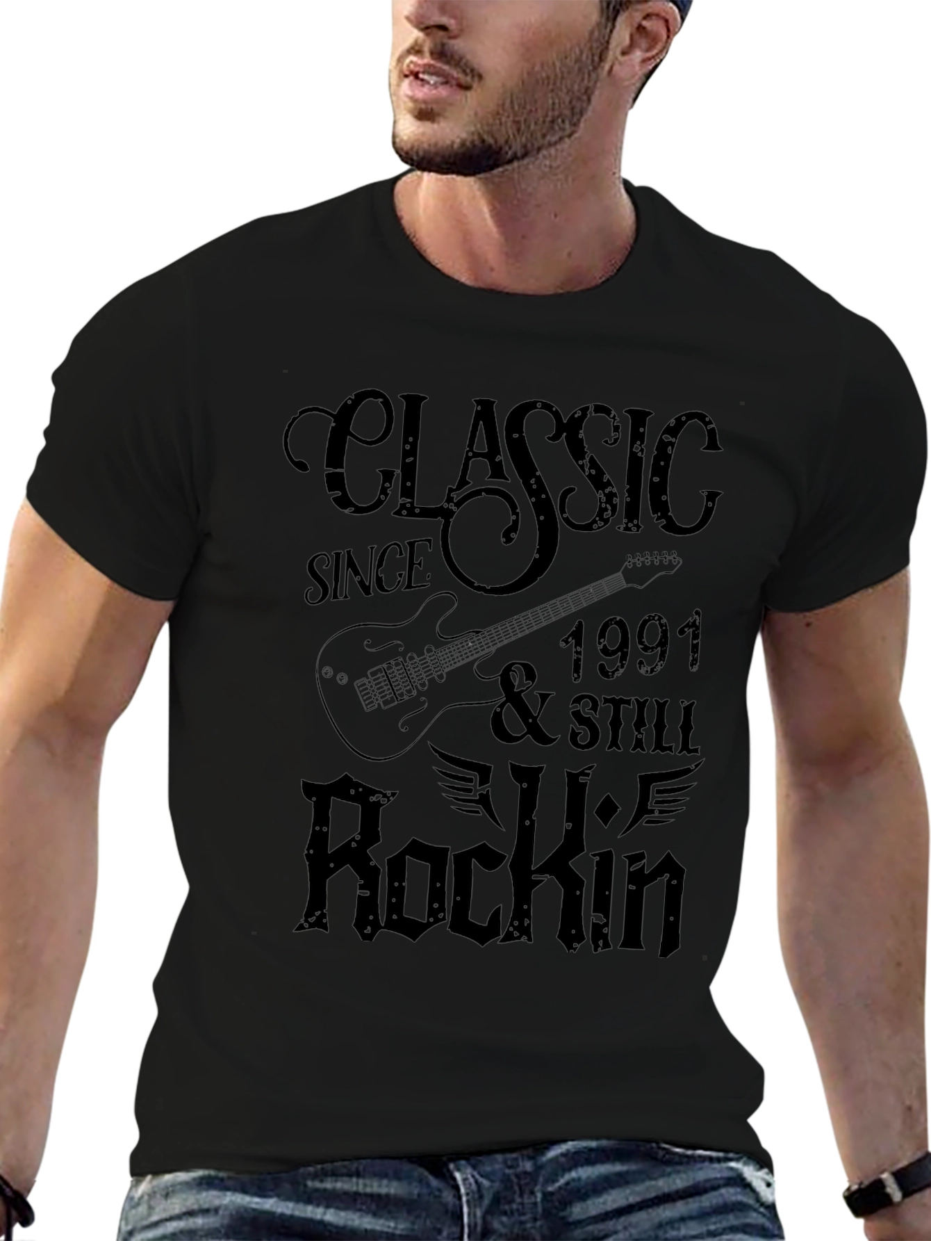 Classic Since 1991 Rockin Guitar T-Shirt