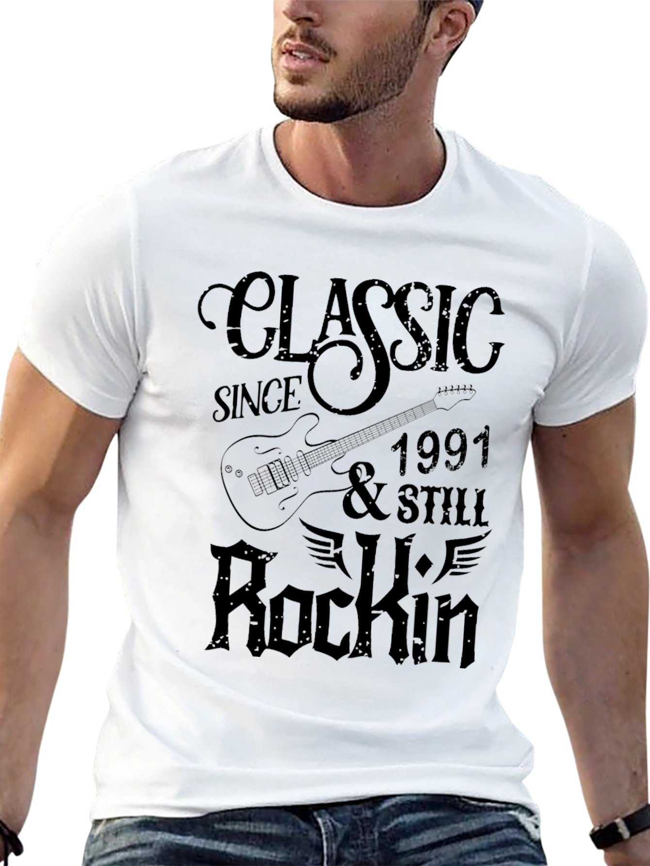 Classic Since 1991 Rockin Guitar T-Shirt