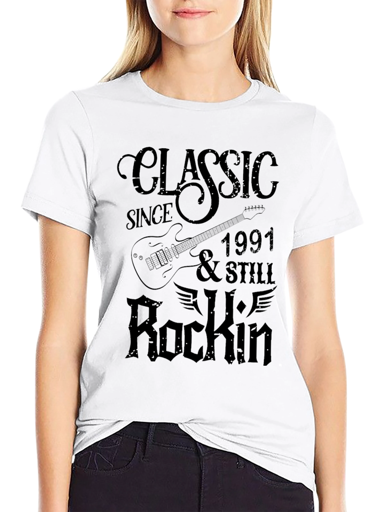 Classic Since 1991 Rockin Guitar T-Shirt