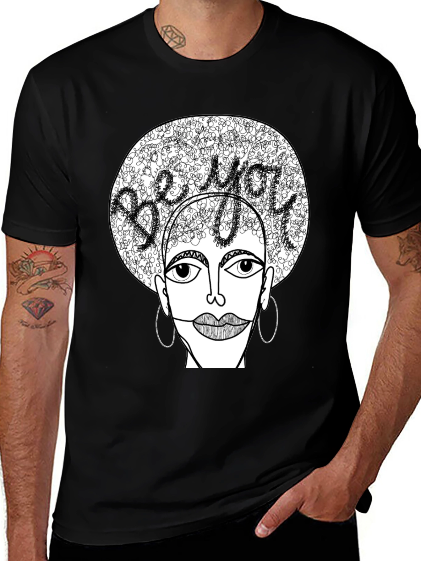Be You Graphic Tee - Unique Artistic Design