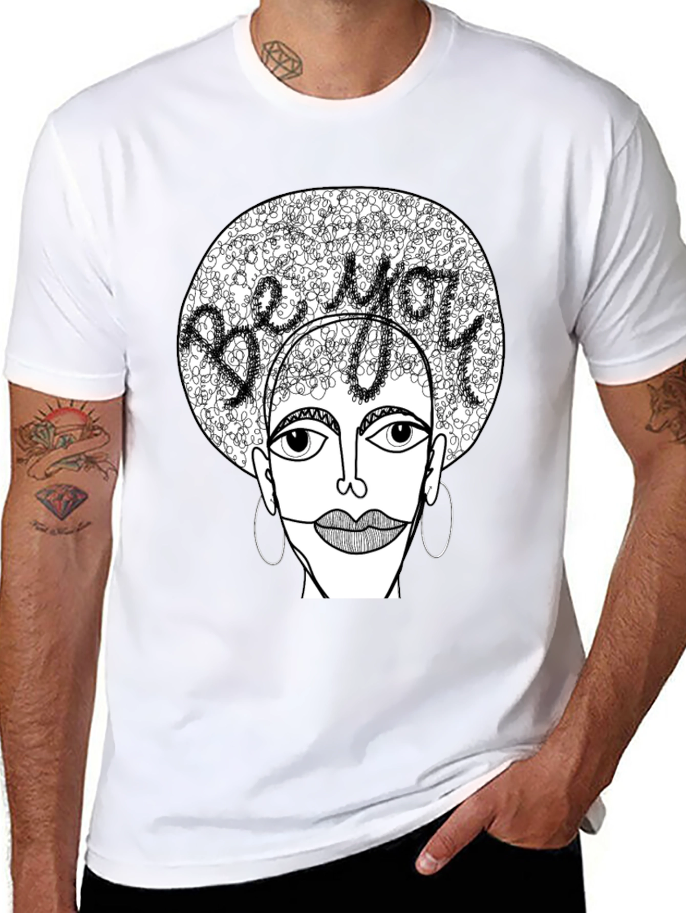 Be You Graphic Tee - Unique Artistic Design