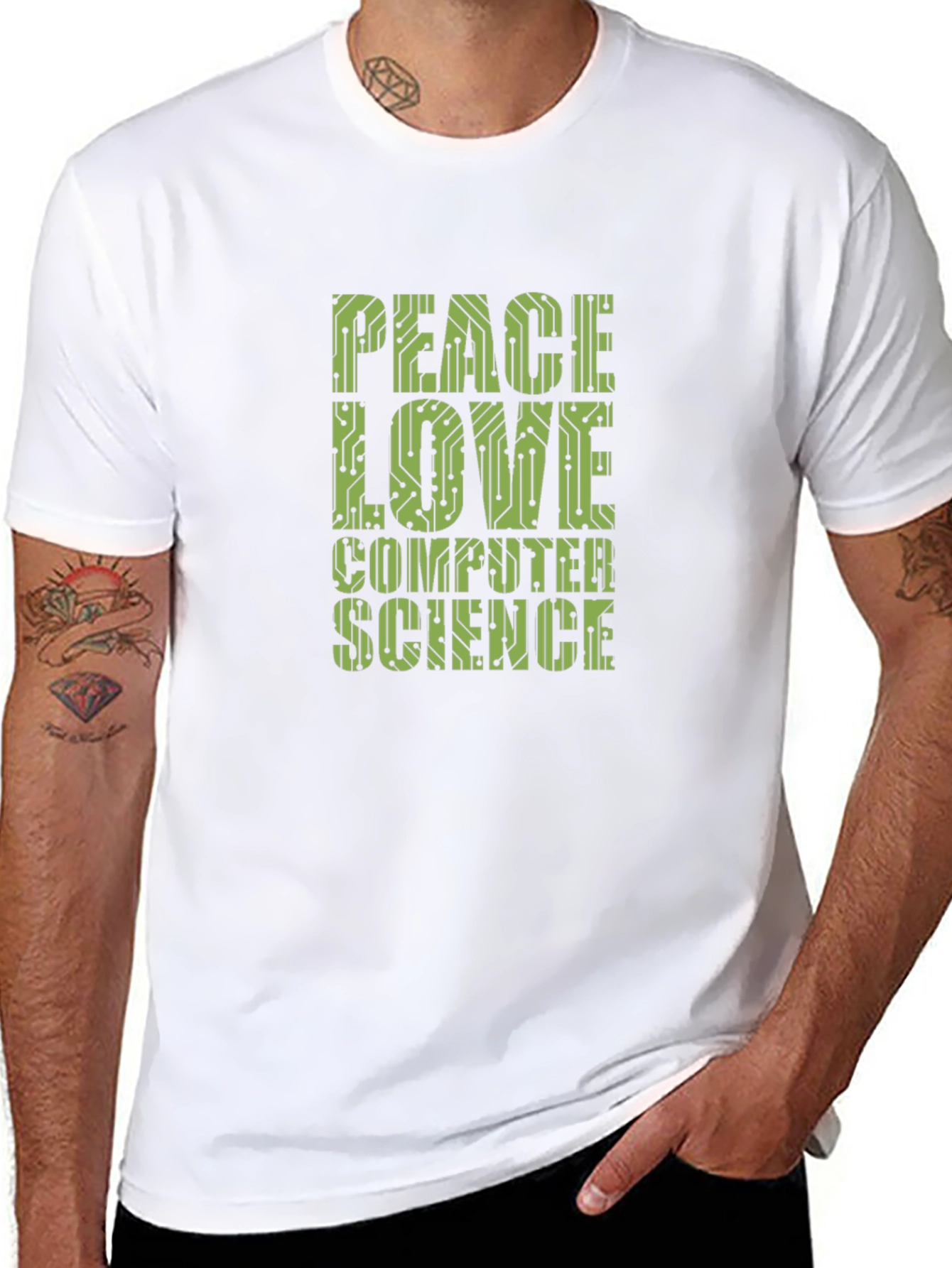 Peace Love Computer Science Graphic Tee