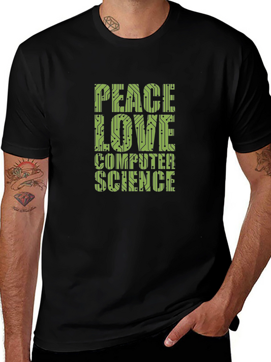 Peace Love Computer Science Graphic Tee