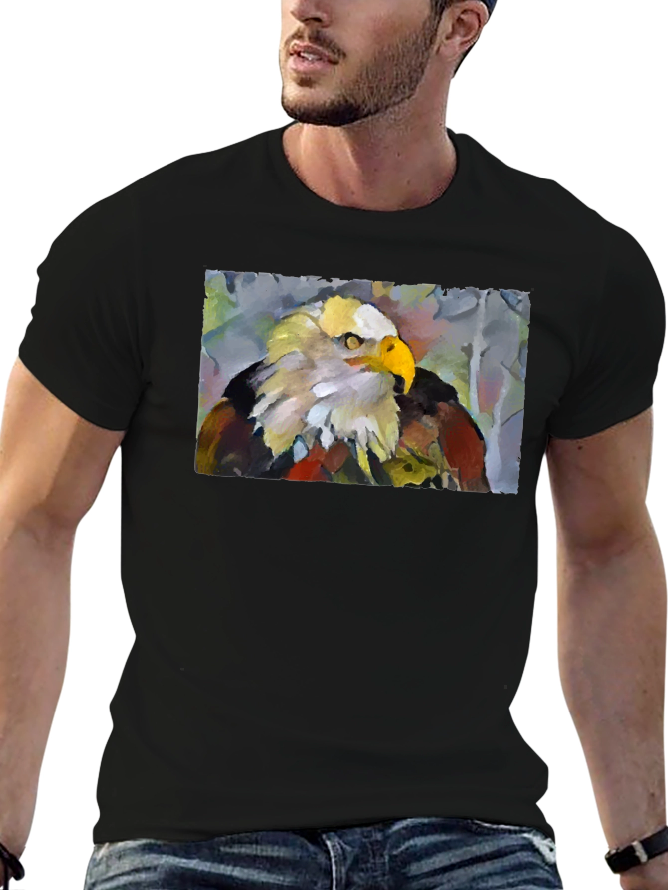 Eagle Graphic T-Shirt - Bold Artistic Design
