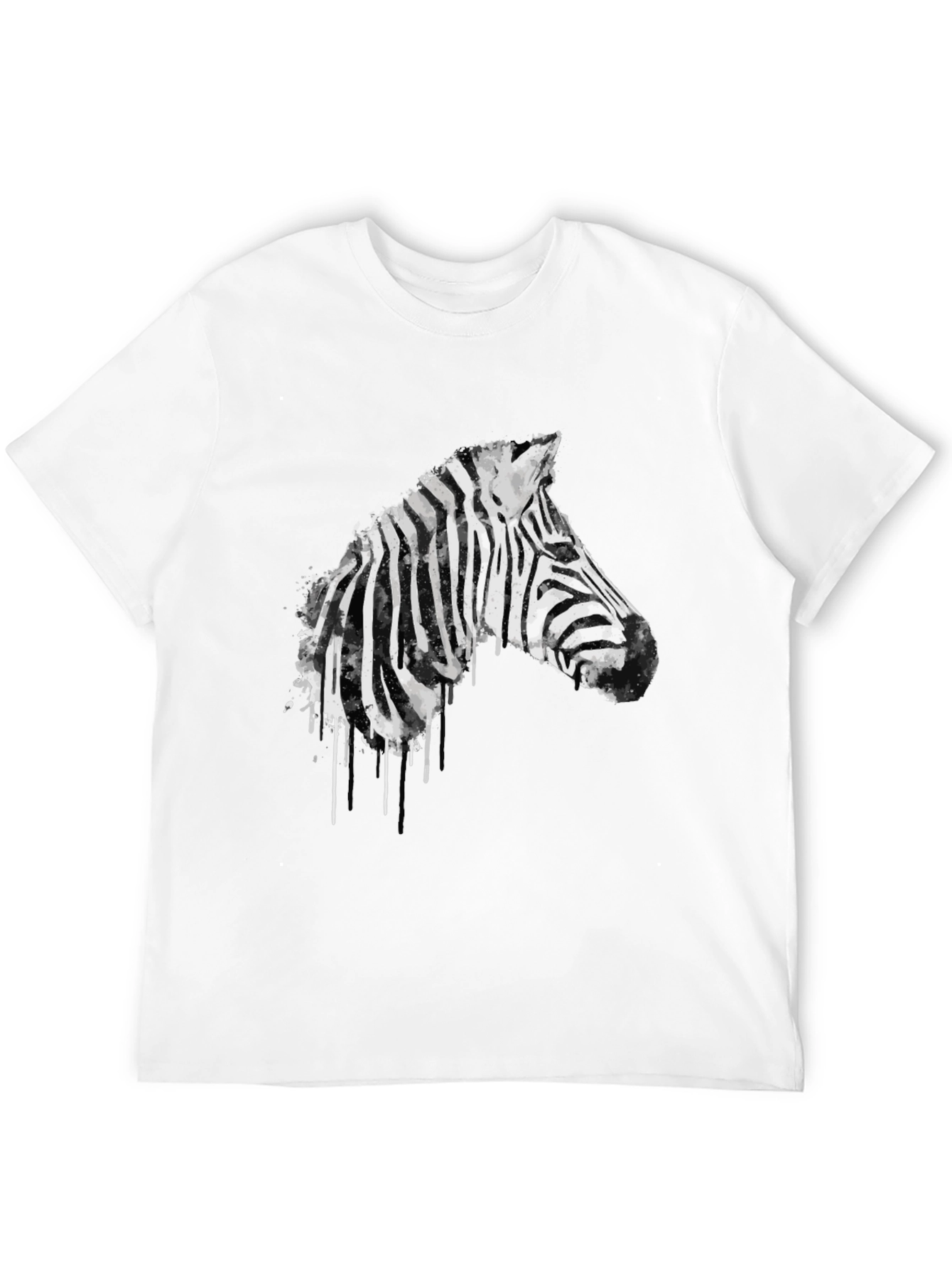 Zebra Graphic Black T-Shirt - Mens Fashion Tee