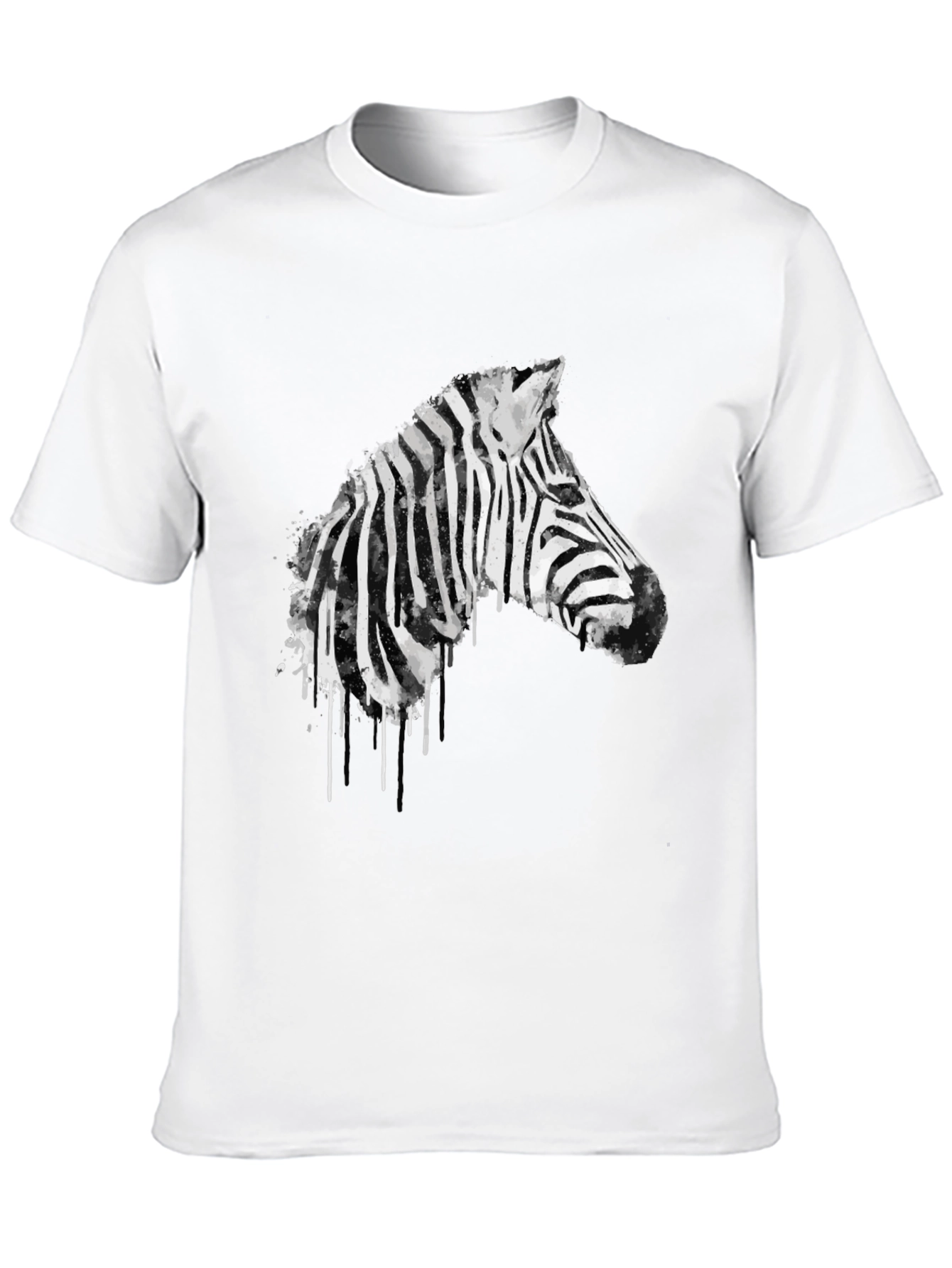 Zebra Graphic Black T-Shirt - Mens Fashion Tee