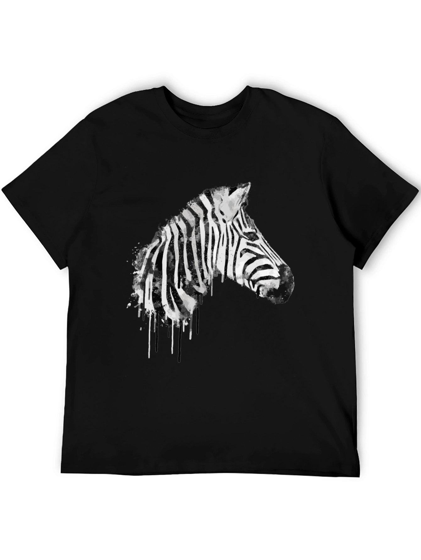 Zebra Graphic Black T-Shirt - Mens Fashion Tee