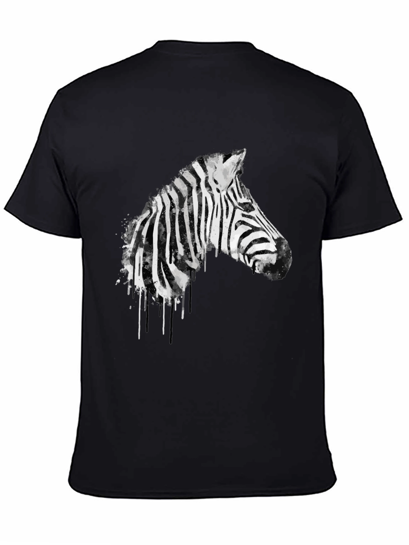 Zebra Graphic Black T-Shirt - Mens Fashion Tee