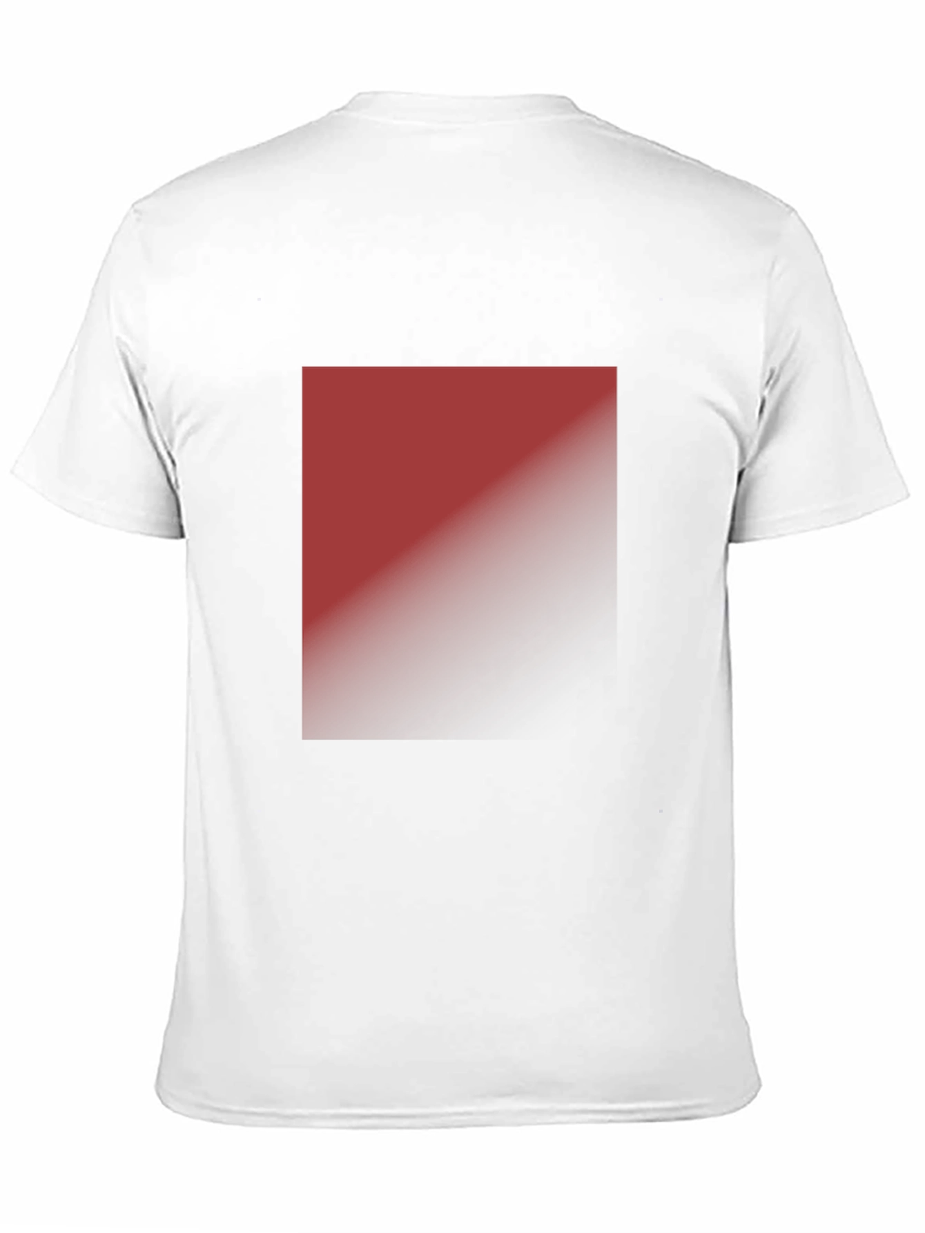 Modern Black T-Shirt with Abstract Gradient Square Design