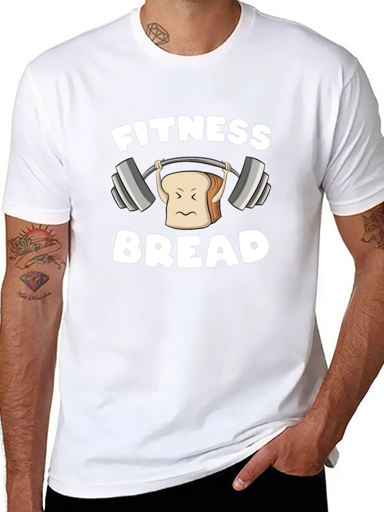 Fitness Bread Funny Workout T-Shirt
