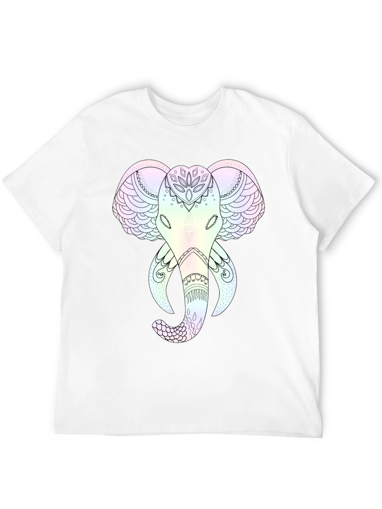 Elephant Mandala Graphic Tee - Stylish and Unique