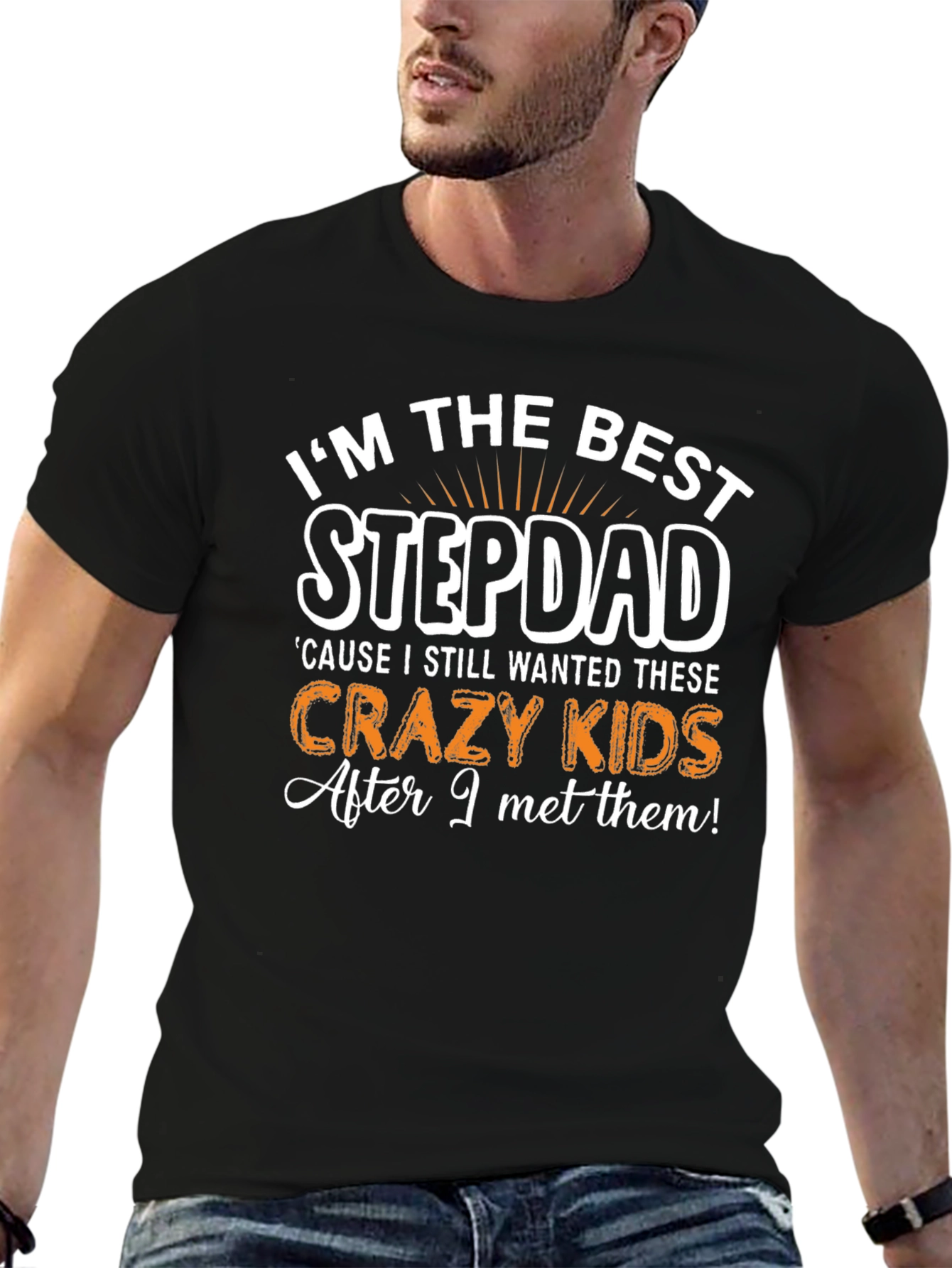 Best Stepdad T-Shirt - Crazy Kids