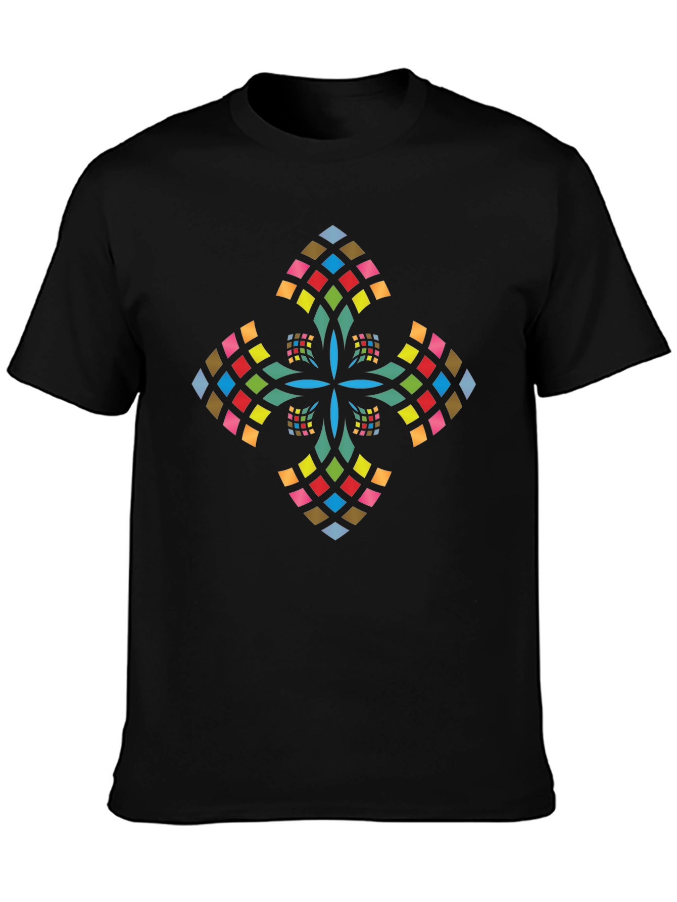 Modern Geometric Cross Graphic Tee