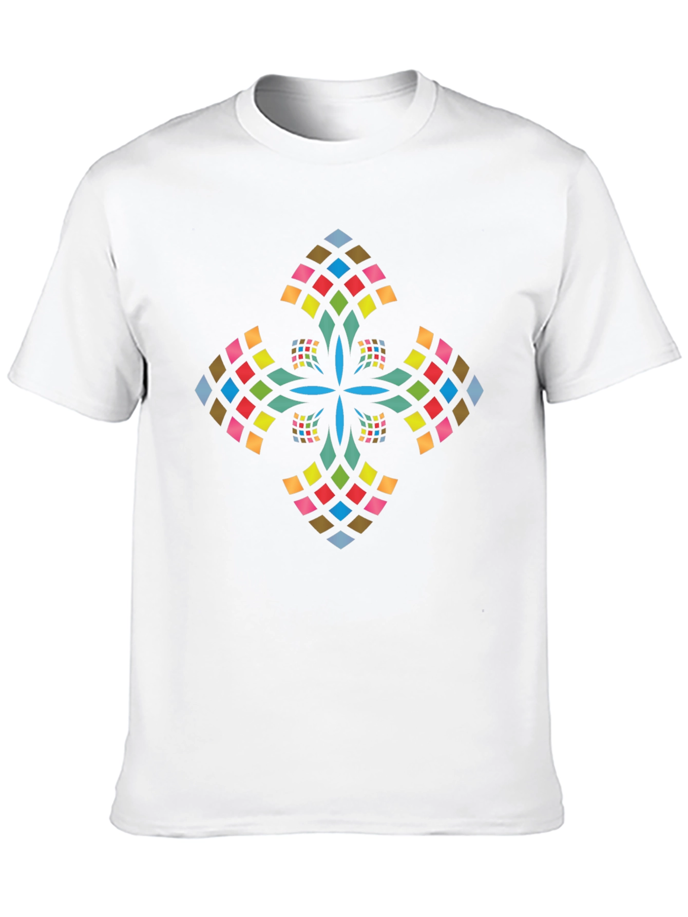 Modern Geometric Cross Graphic Tee
