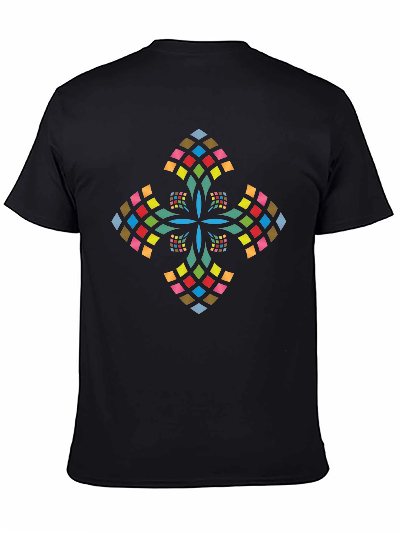 Modern Geometric Cross Graphic Tee