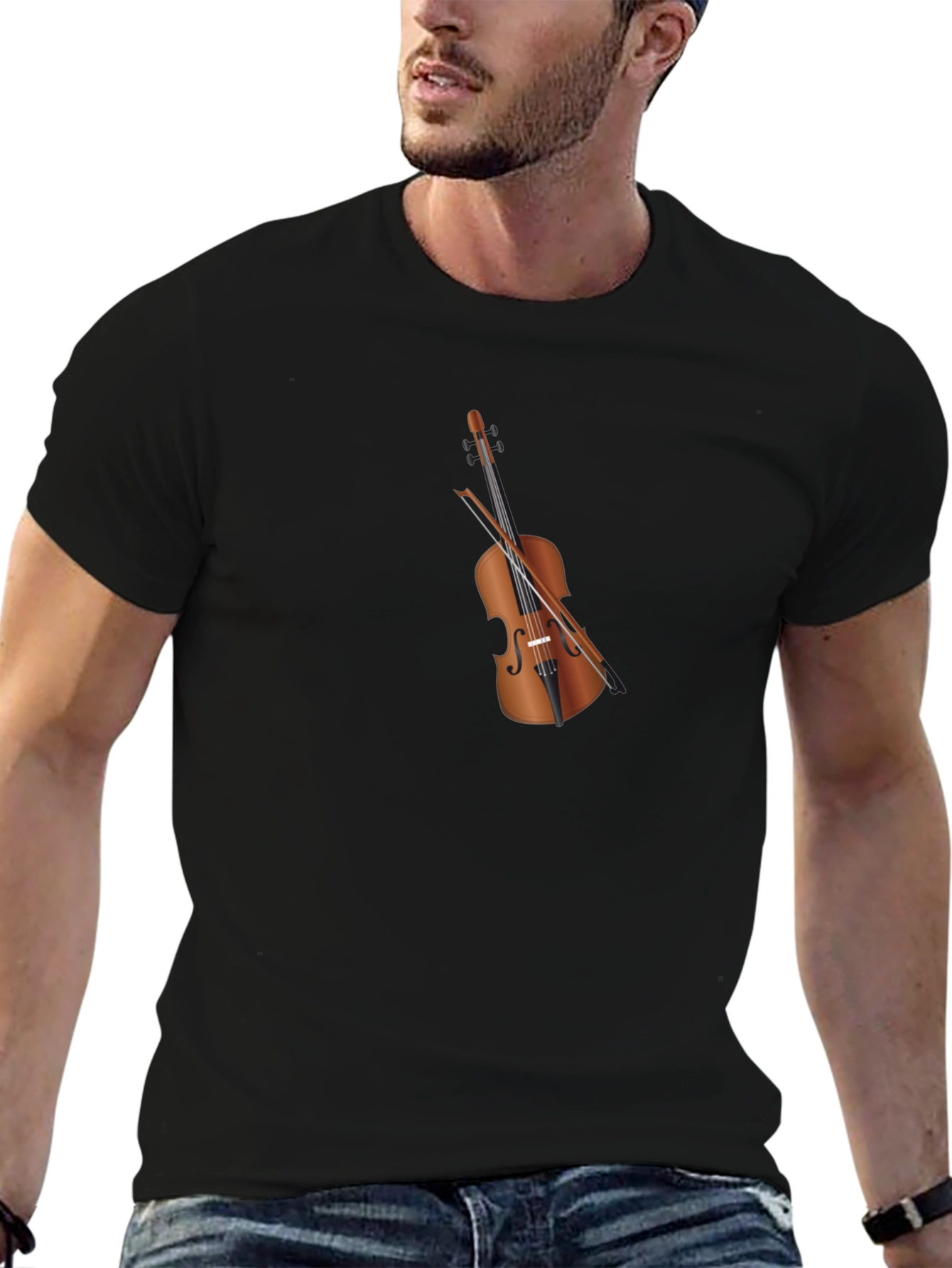 Musical Violin Graphic T-Shirt