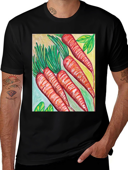 Carrot Art Graphic Tee - Quirky Unisex T-Shirt
