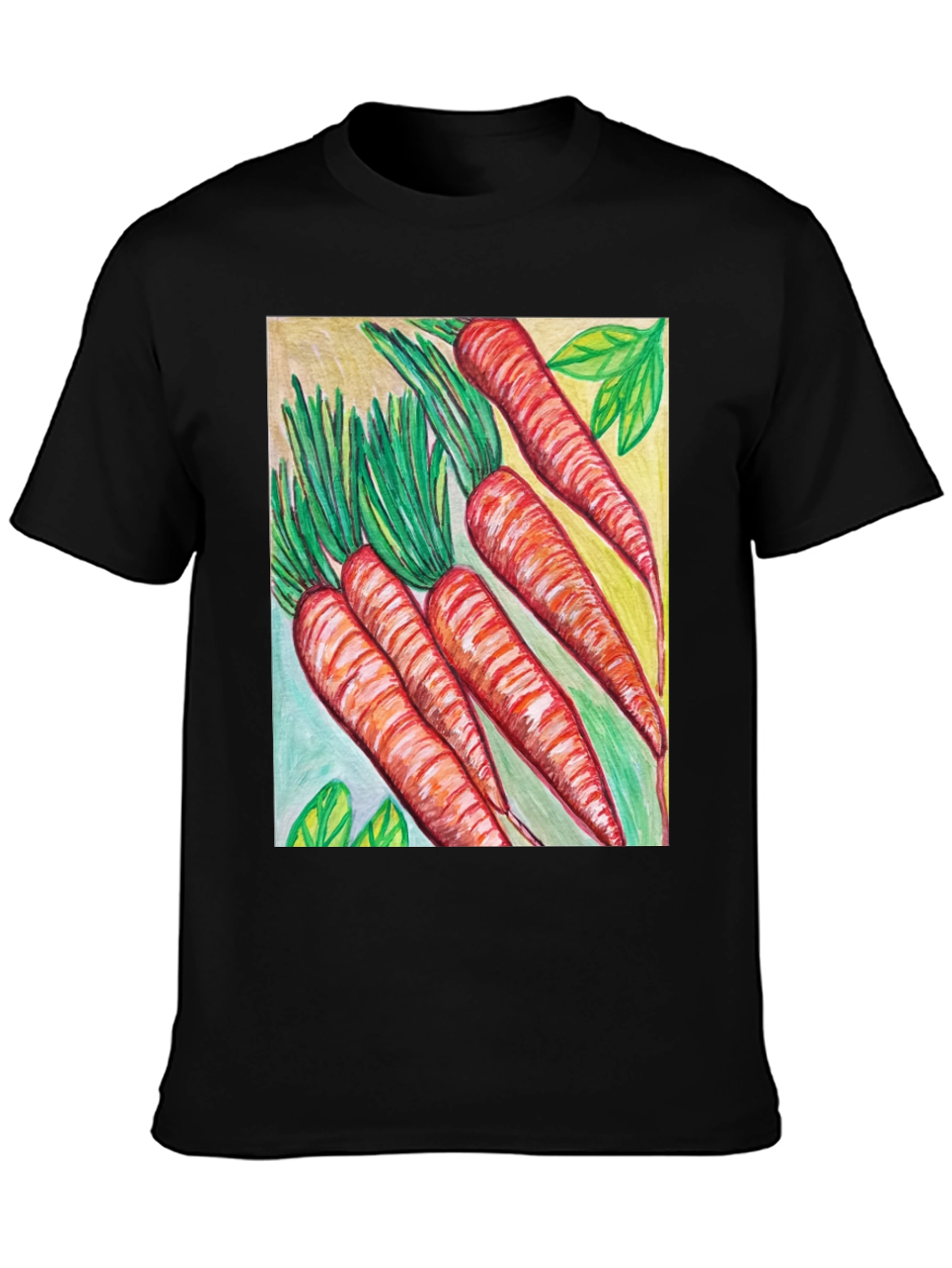 Carrot Art Graphic Tee - Quirky Unisex T-Shirt