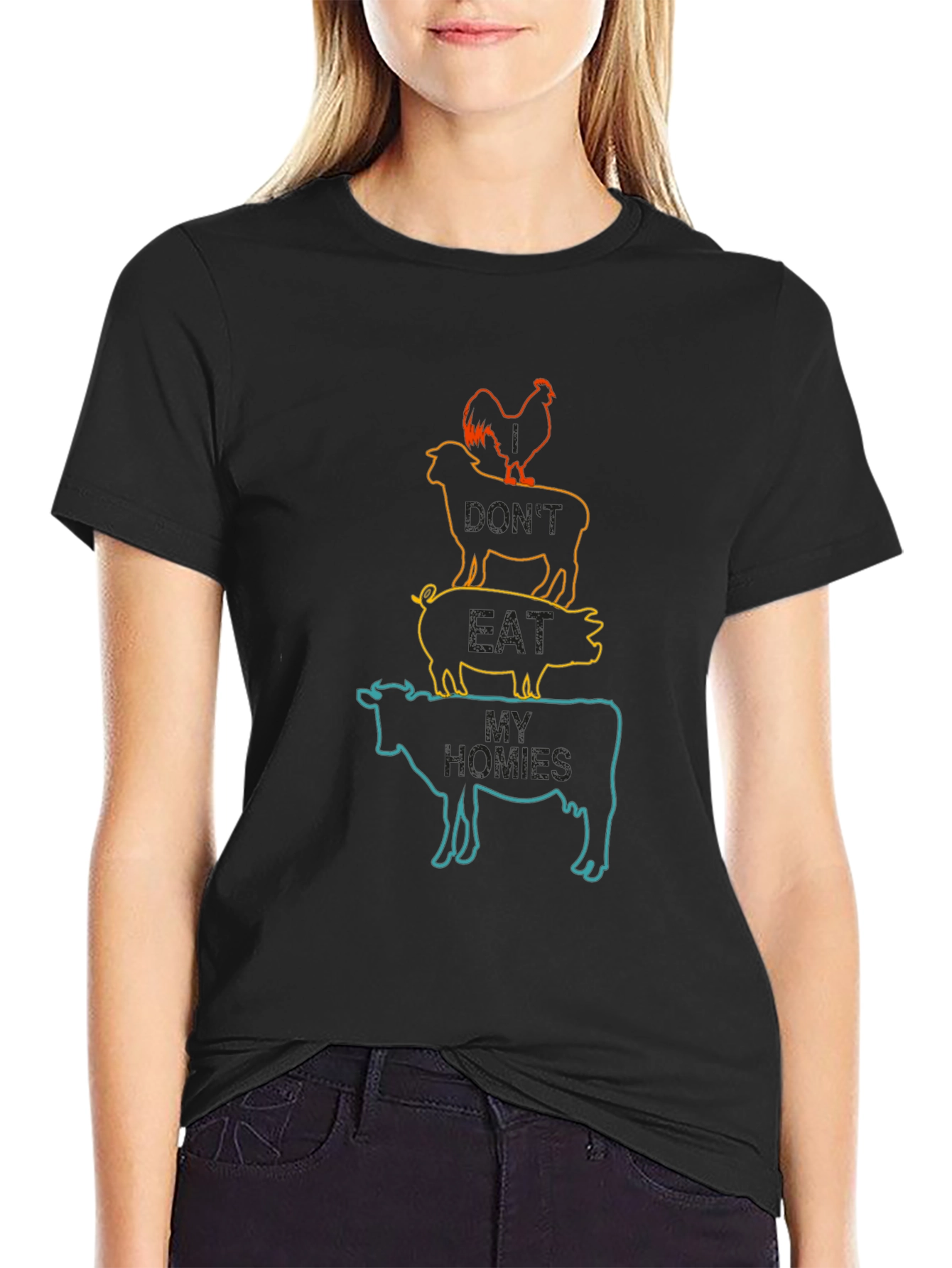 Dont Eat My Homies T-Shirt Vegan Tee