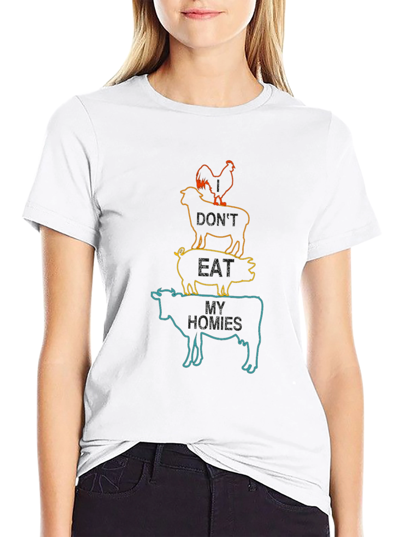Dont Eat My Homies T-Shirt Vegan Tee