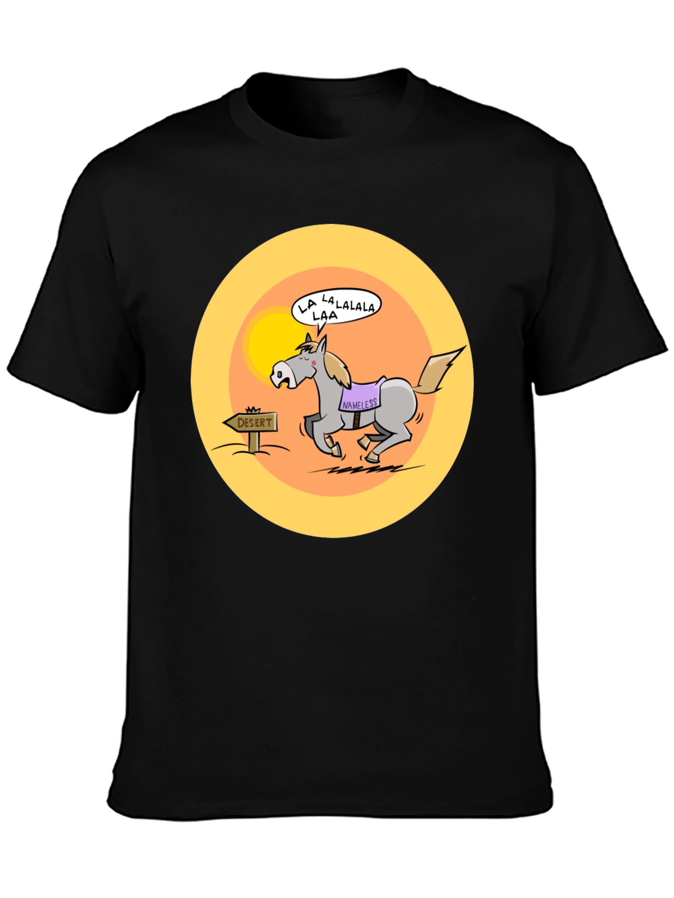 Cartoon Horse Desert Humor T-Shirt
