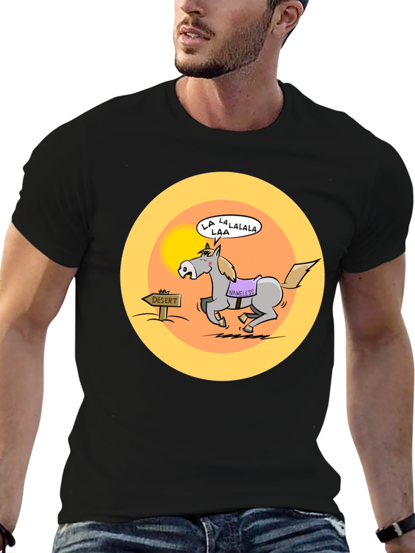 Cartoon Horse Desert Humor T-Shirt