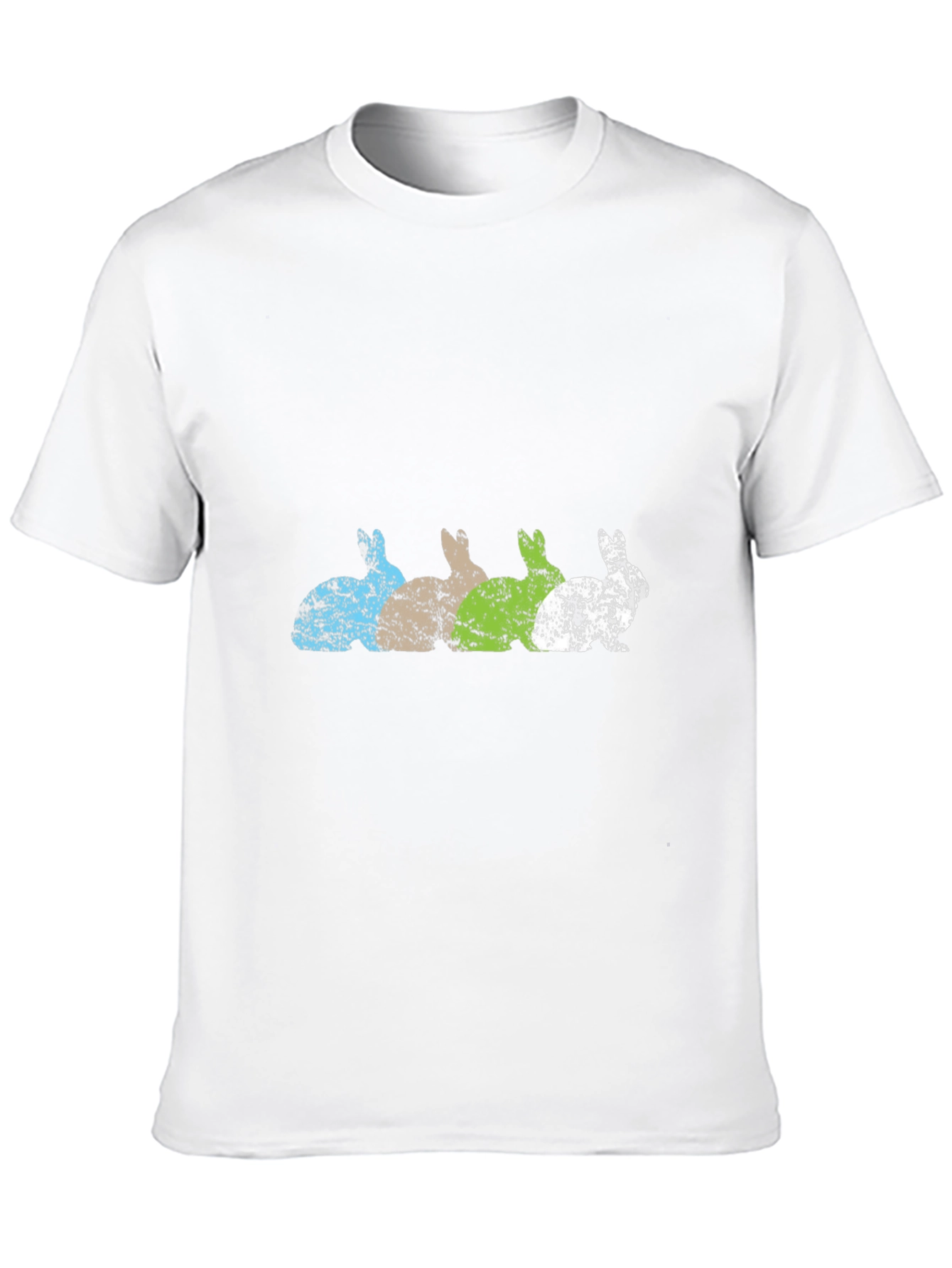 Distressed Bunny Row Graphic Tee