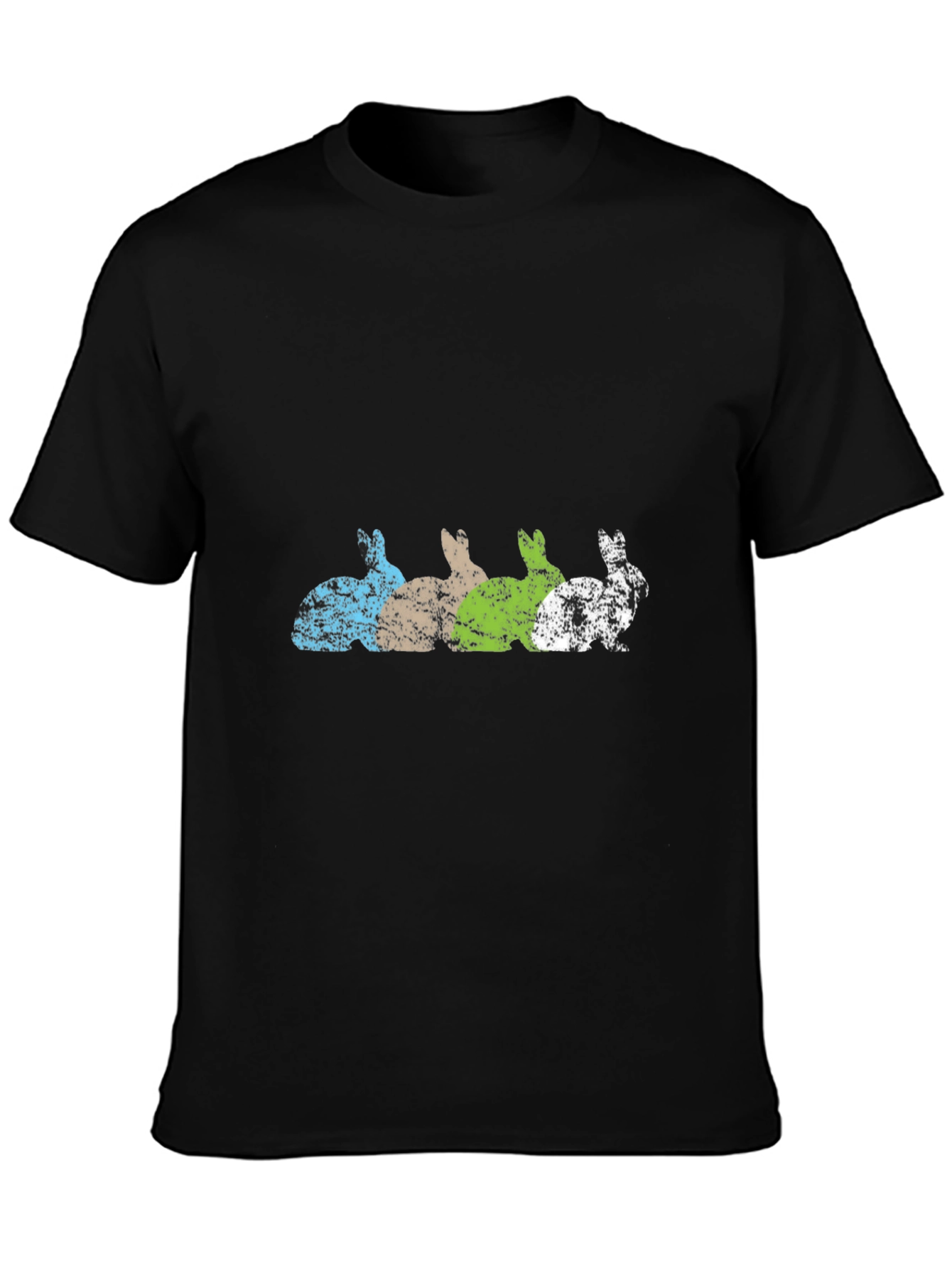 Distressed Bunny Row Graphic Tee
