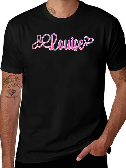 Louise Heart Graphic Black T-Shirt