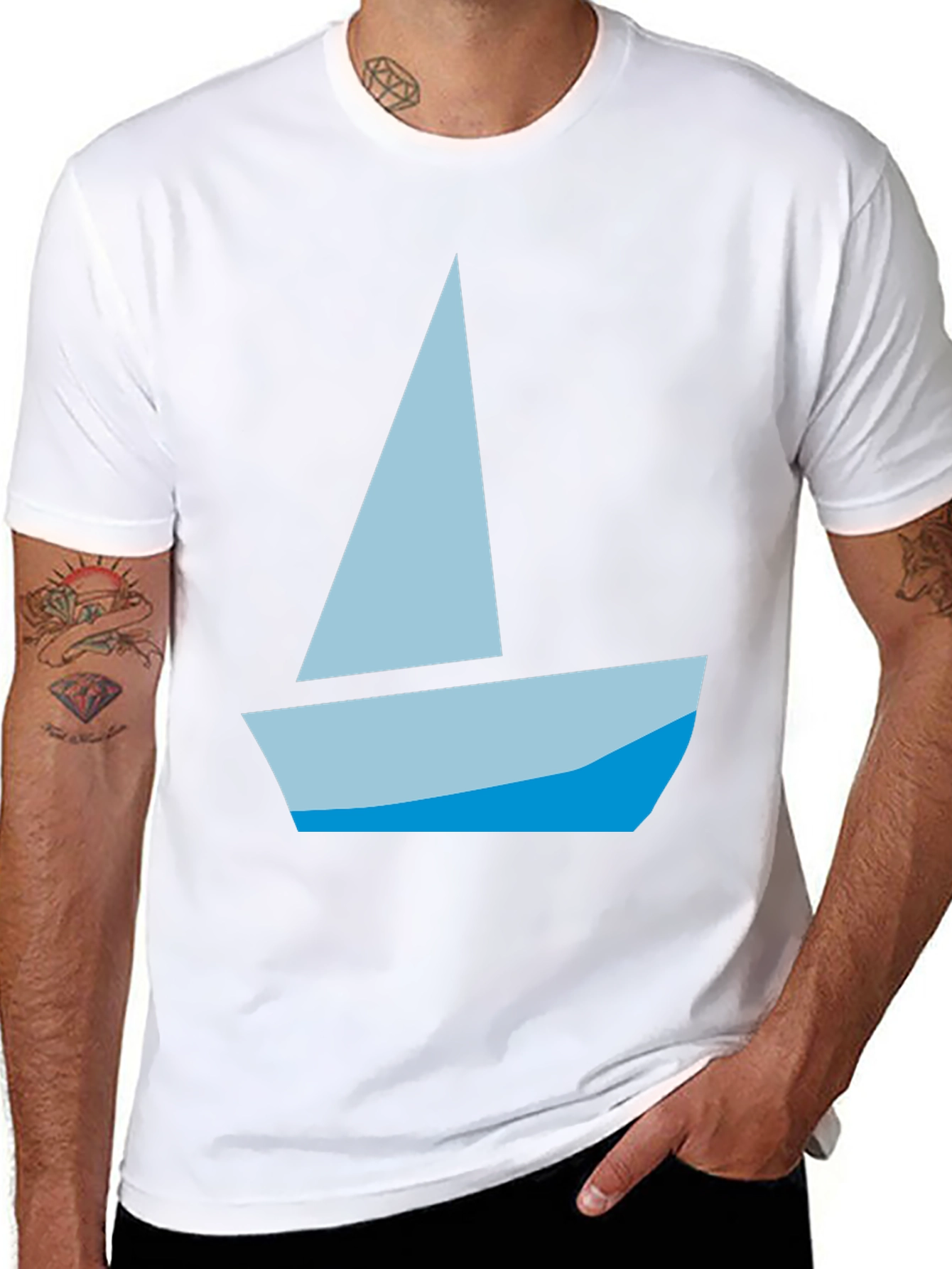 Sailboat Graphic Tee - Casual Comfort