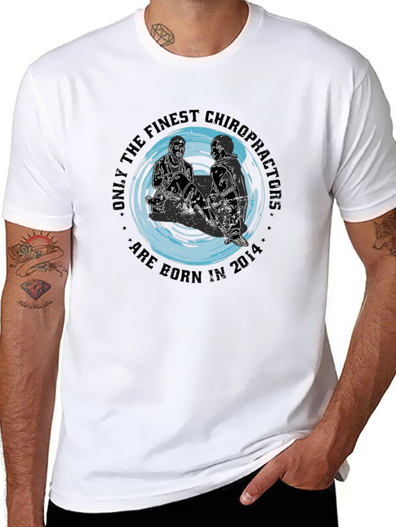 Finest Chiropractors T-Shirt - Born in 2014