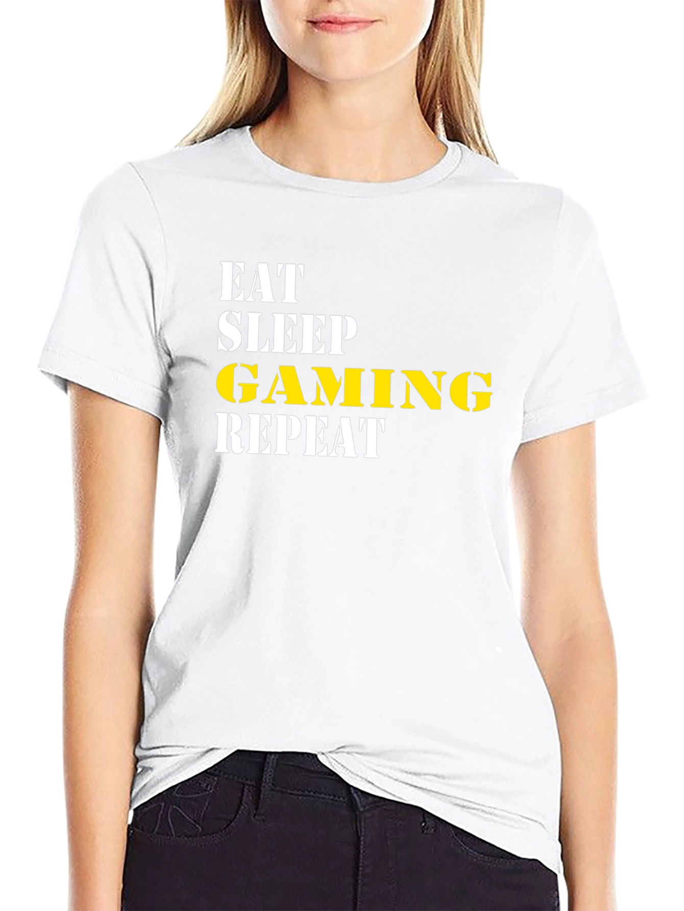 Eat Sleep Gaming Repeat Graphic Tee
