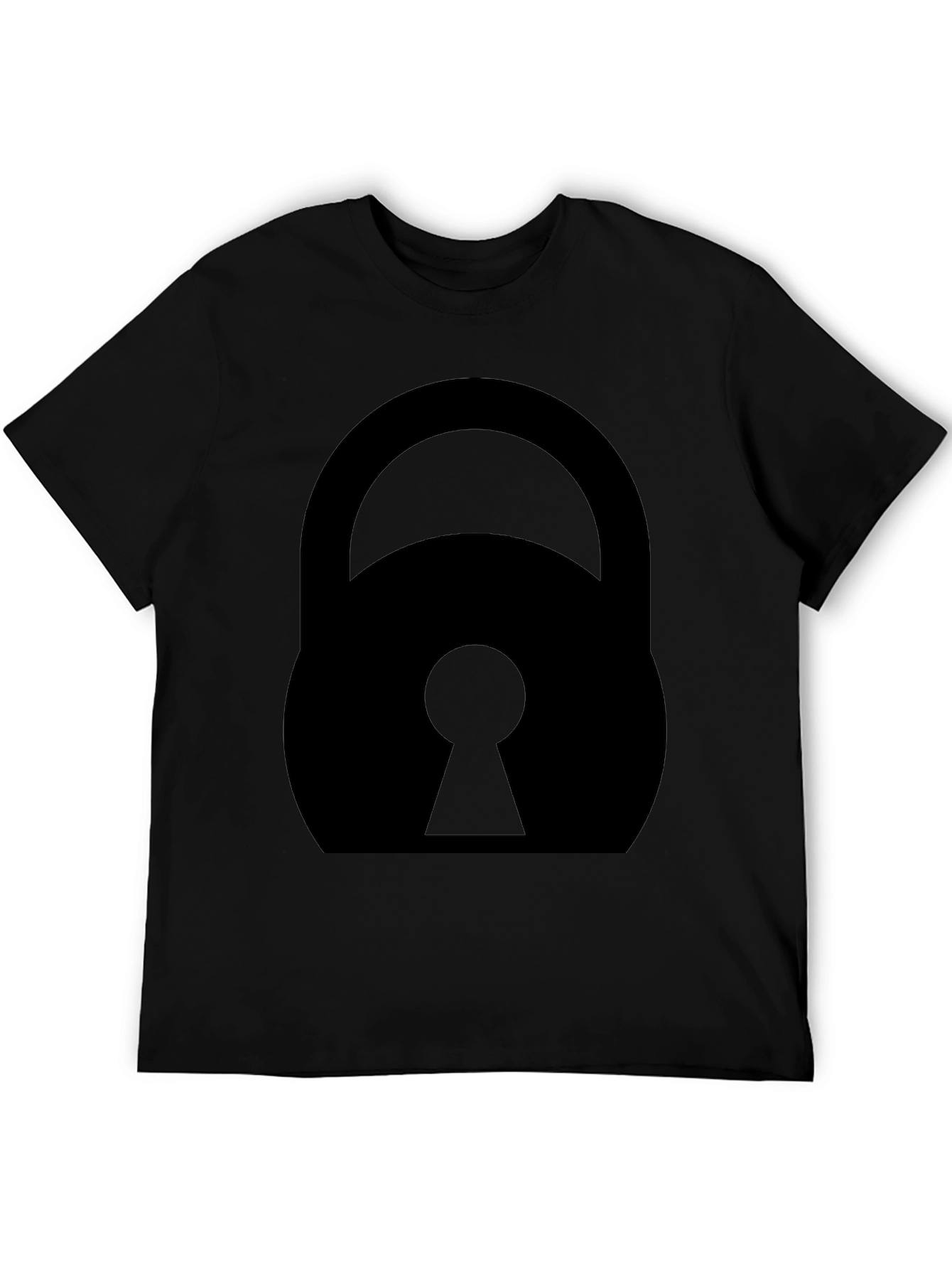 Black Lock Graphic Tee - Unisex Style
