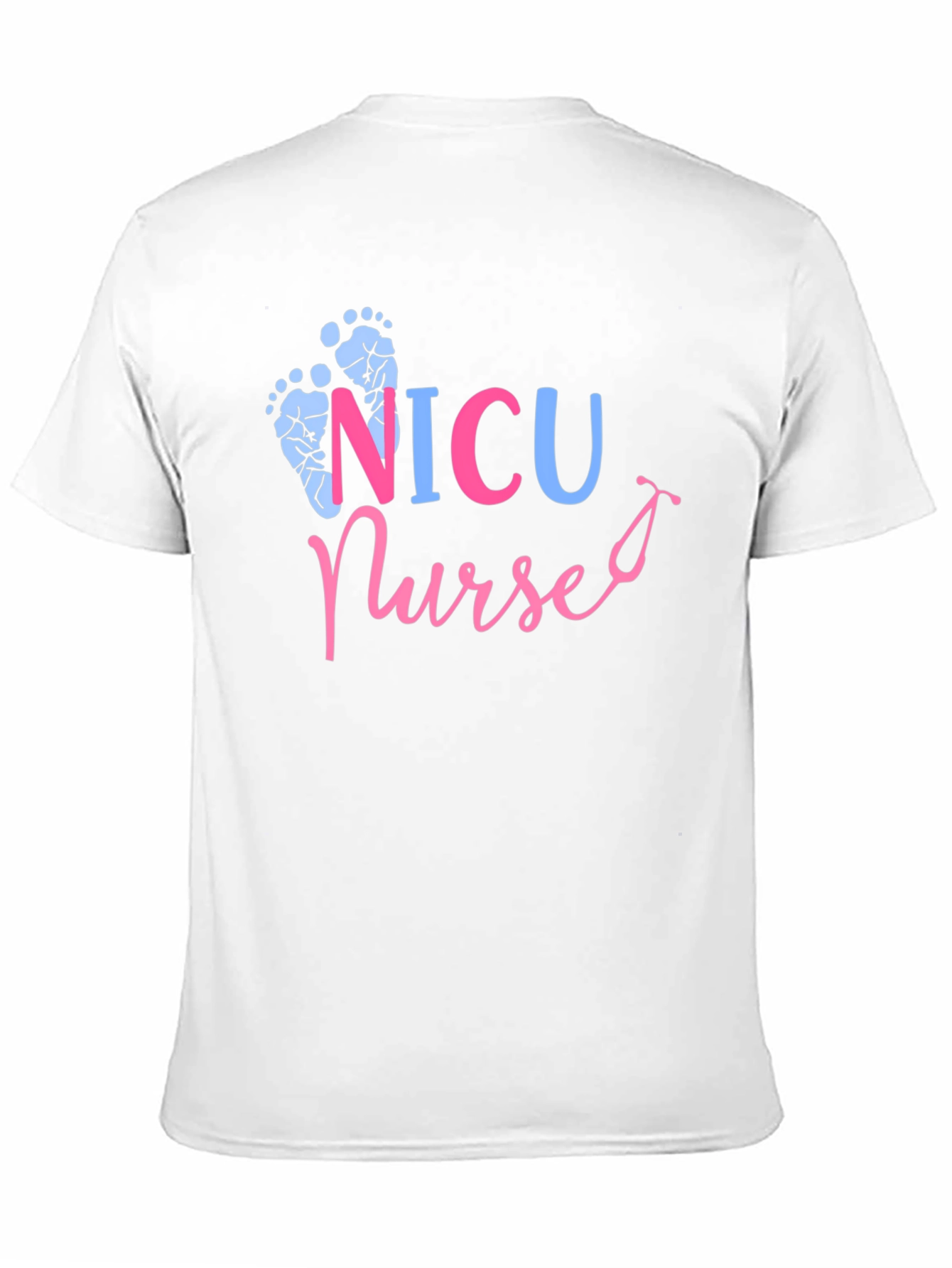 NICU Nurse T-Shirt: Footprint Design