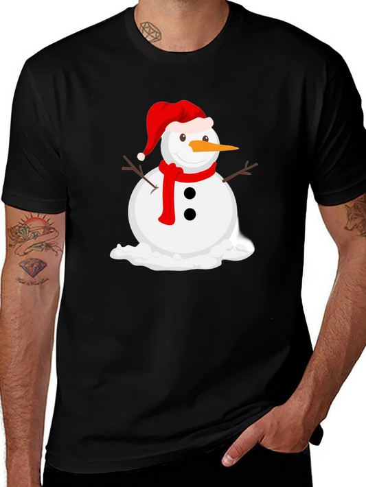 Melting Snowman Graphic Tee - Holiday Cheer