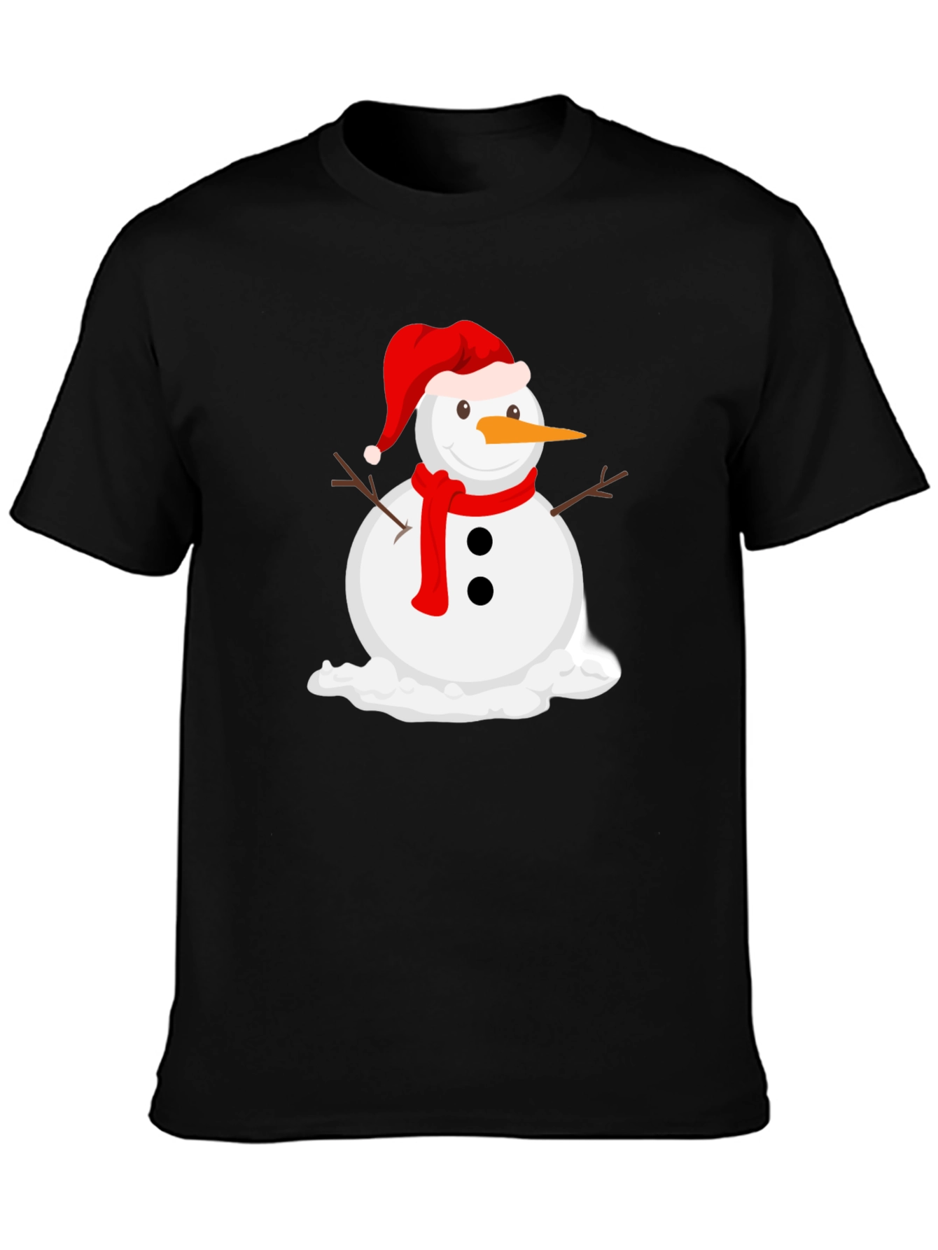 Melting Snowman Graphic Tee - Holiday Cheer