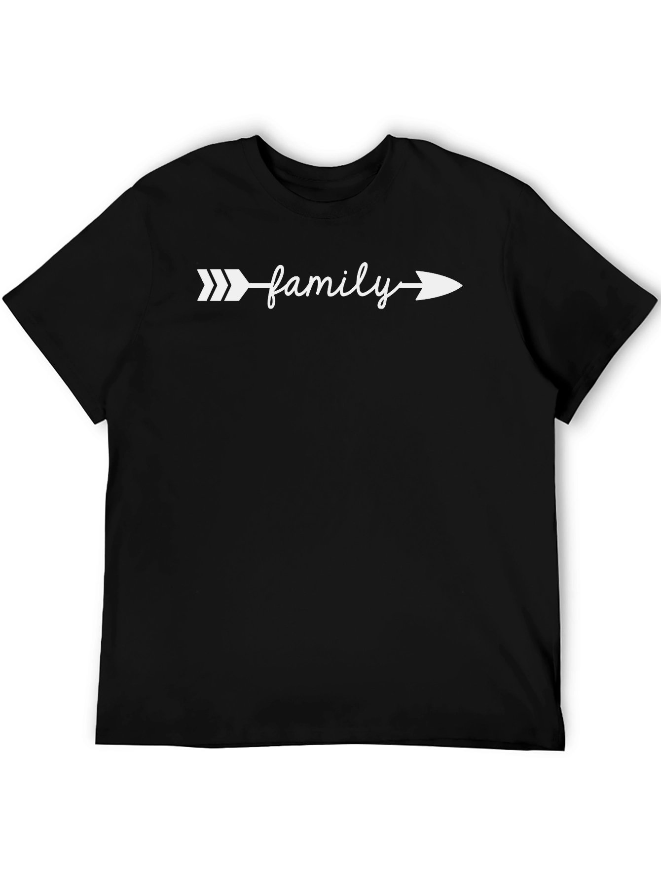 Family Arrow T-Shirt - Stylish Black Tee