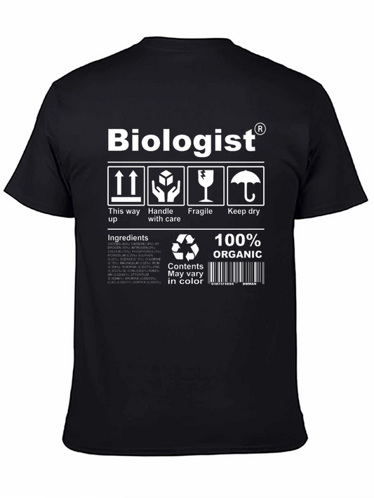 Biologist Organic Black T-Shirt