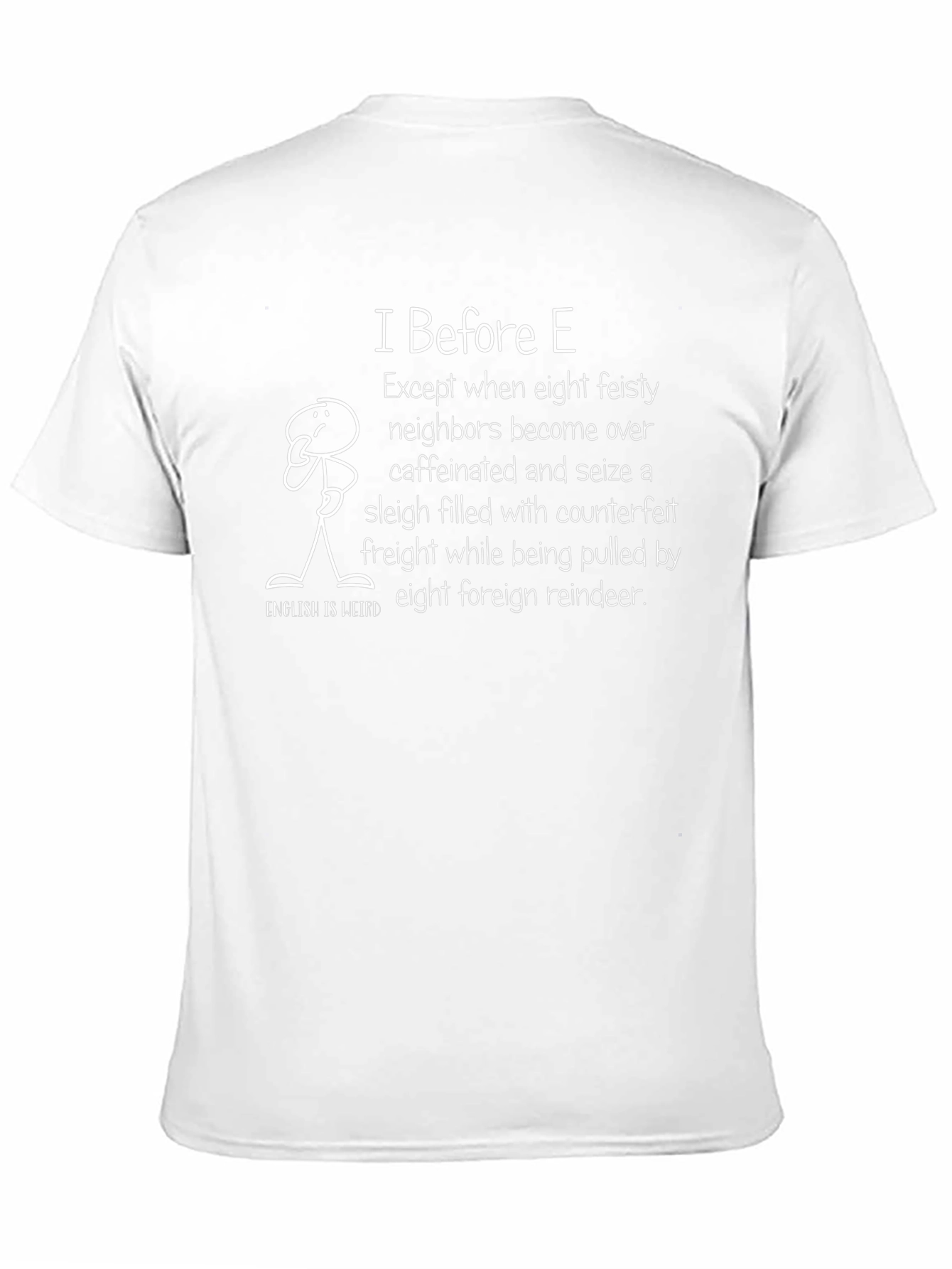 Funny I Before E English Teacher T-Shirt