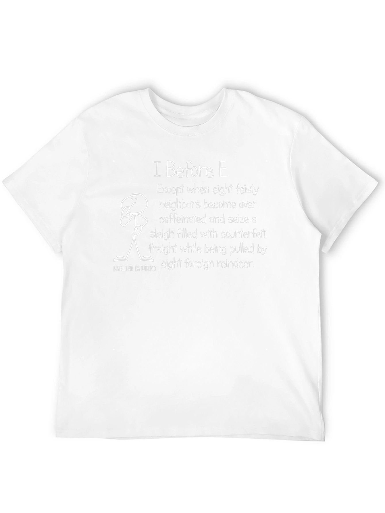Funny I Before E English Teacher T-Shirt