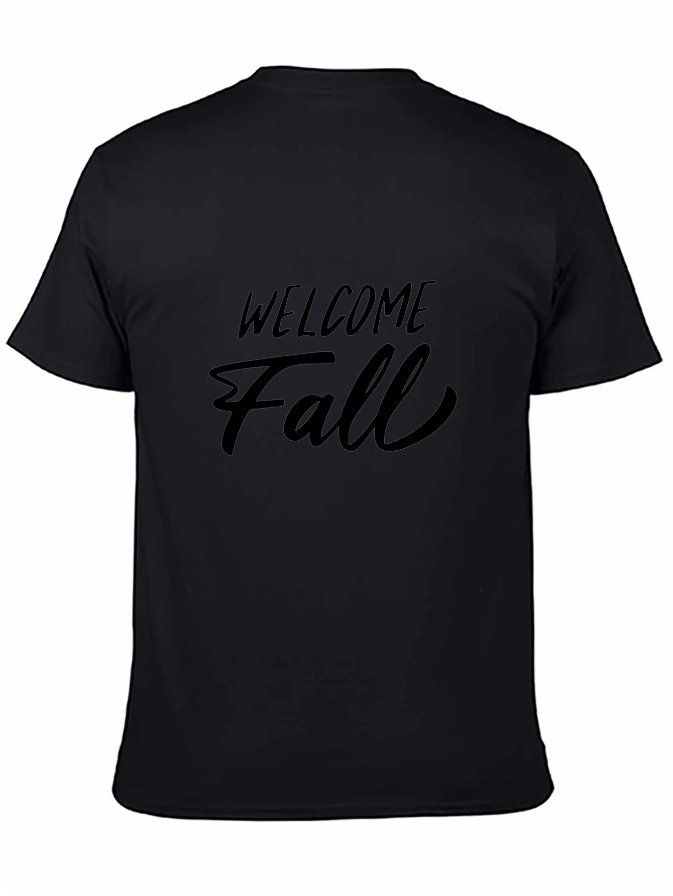 Welcome Fall Black T-Shirt
