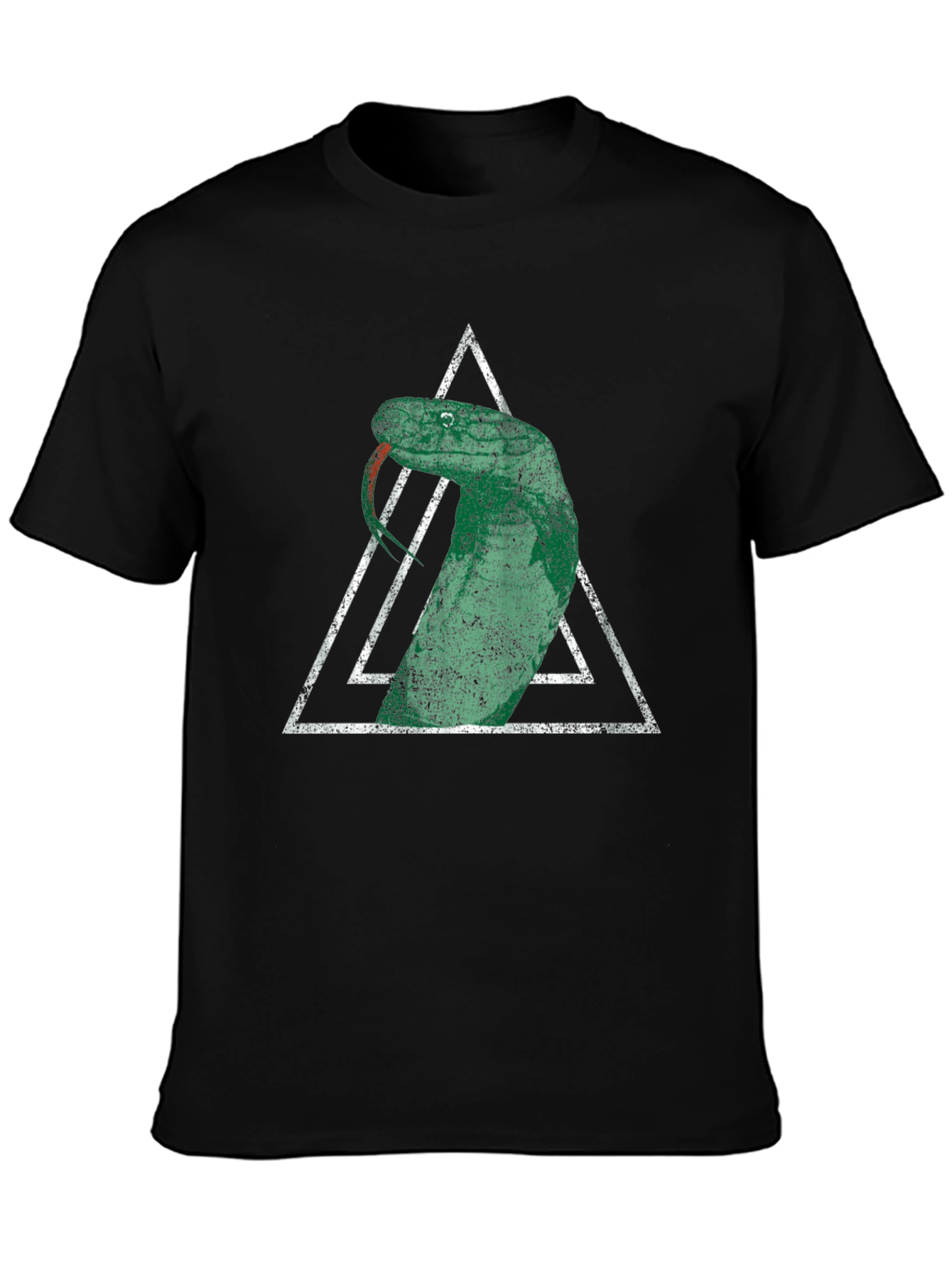 Snake Triangle Graphic T-Shirt