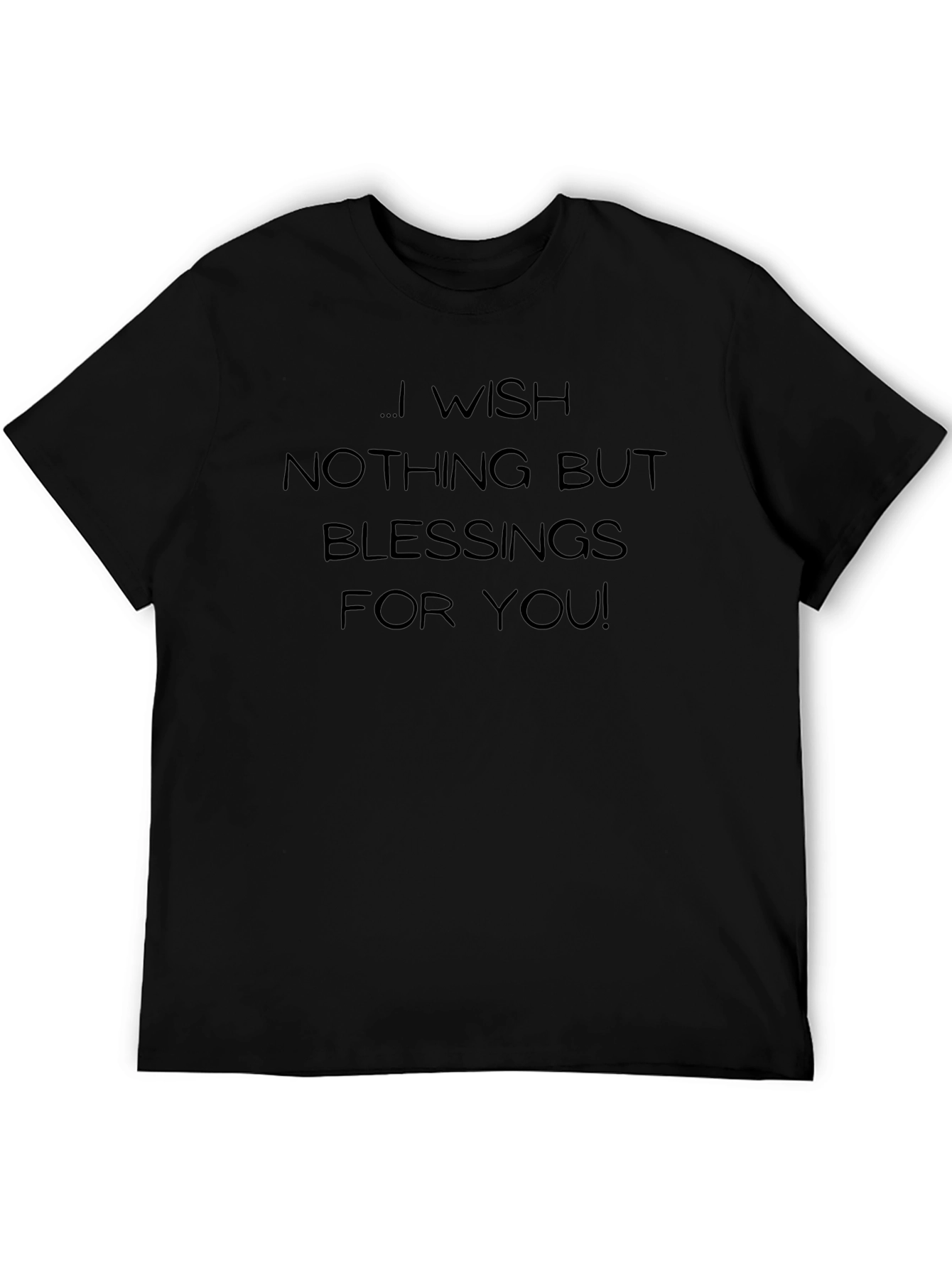 Blessings Graphic Tee - Black Cotton T-Shirt