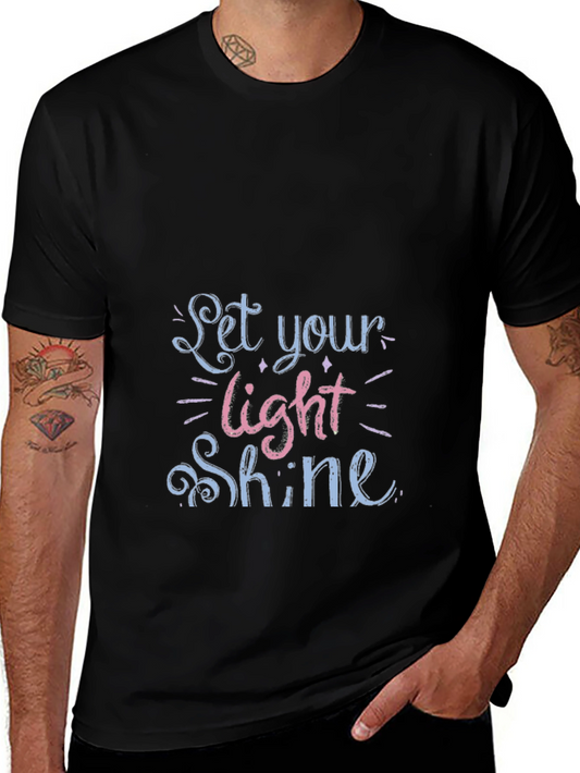Let Your Light Shine Black Graphic Tee