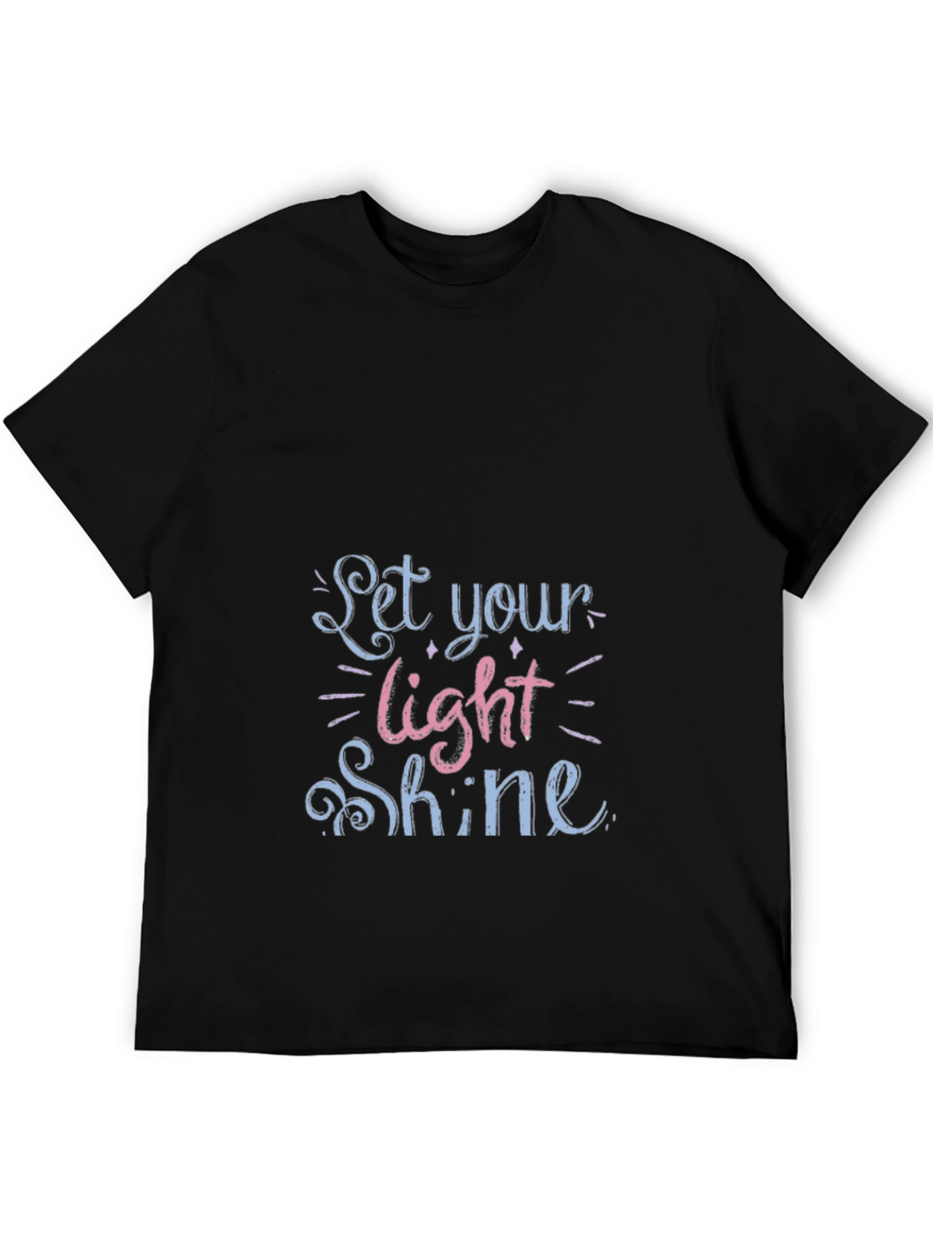 Let Your Light Shine Black Graphic Tee