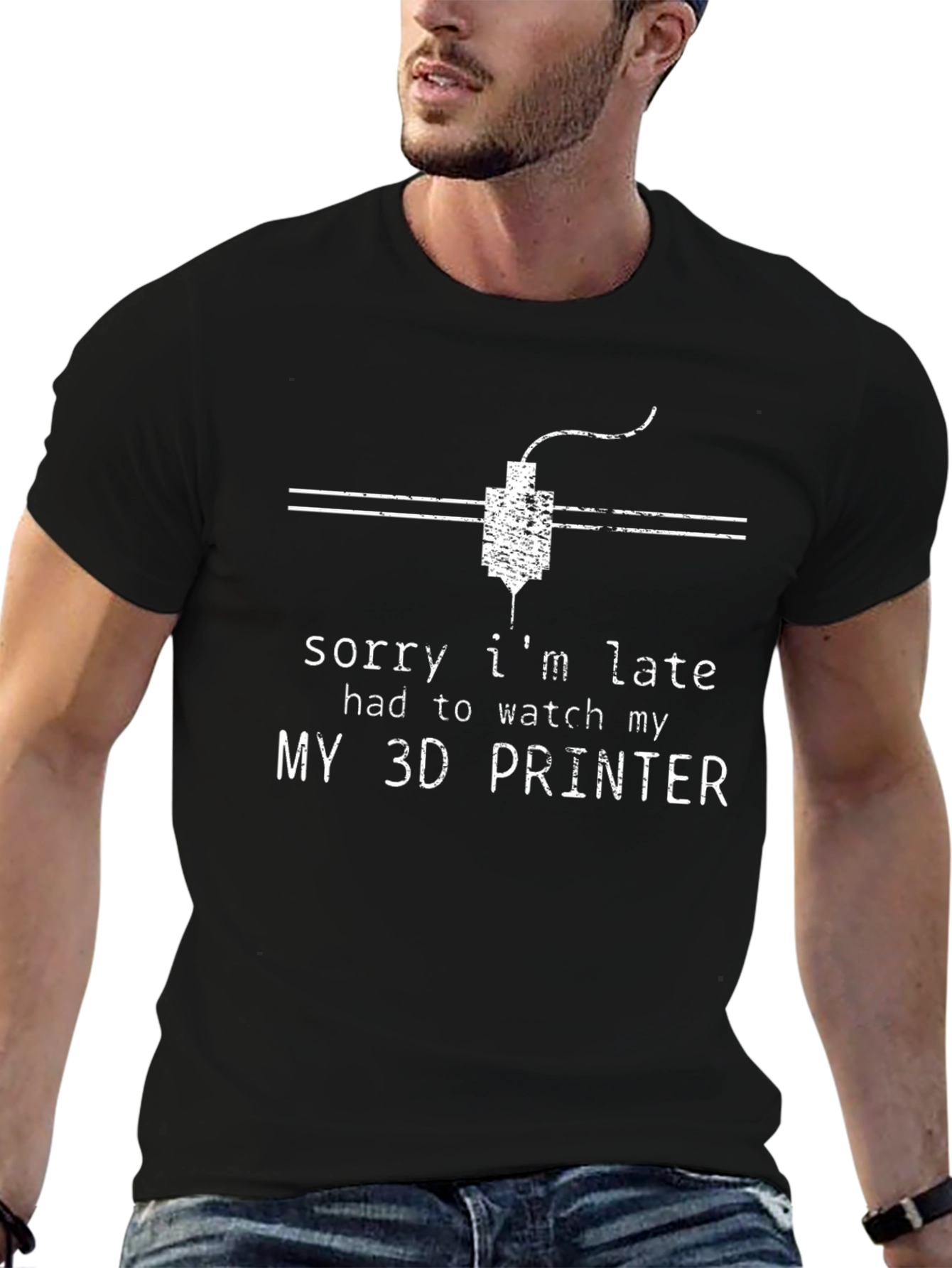 3D Printer T-Shirt Funny Late Hobbyist Gift
