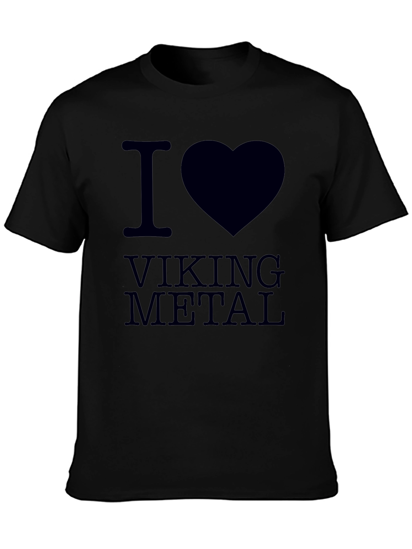 I Love Viking Metal Black T-Shirt
