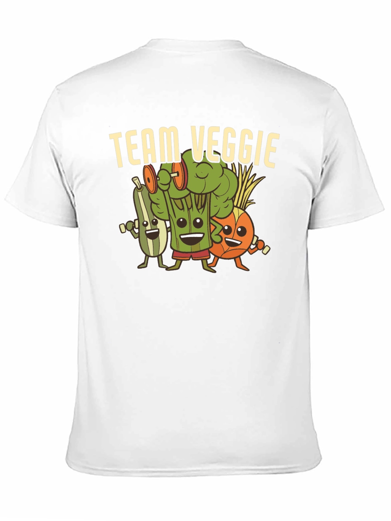 Team Veggie Workout Black T-Shirt