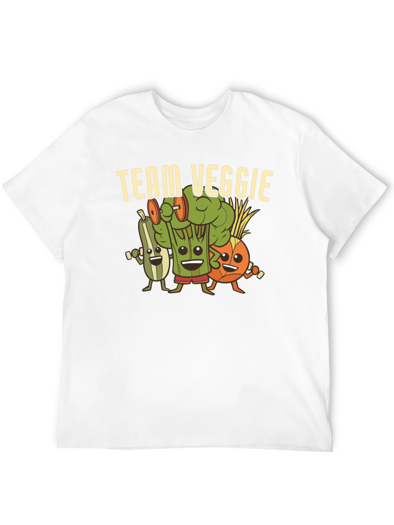 Team Veggie Workout Black T-Shirt