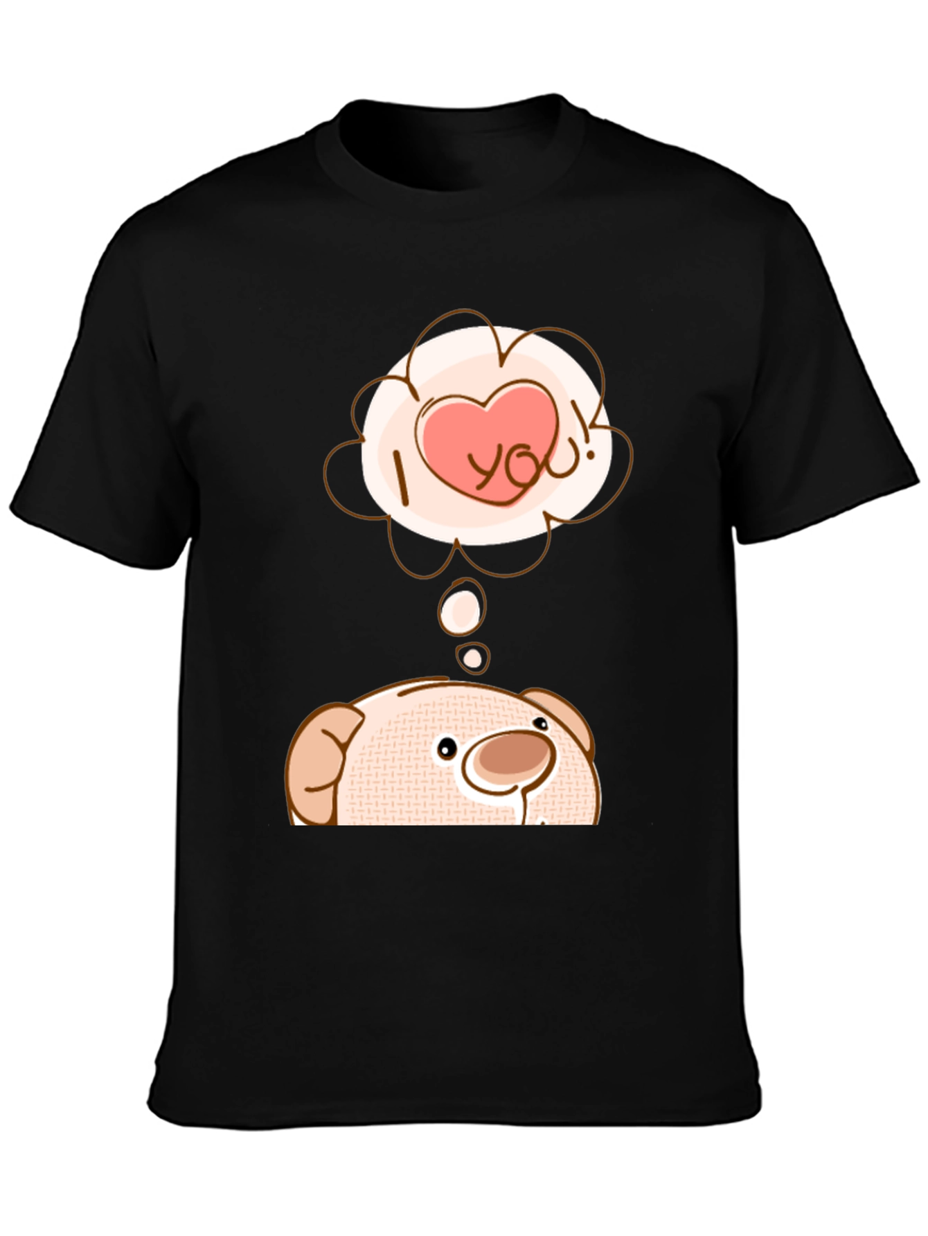 Cute Bear T-Shirt - I Love You Design